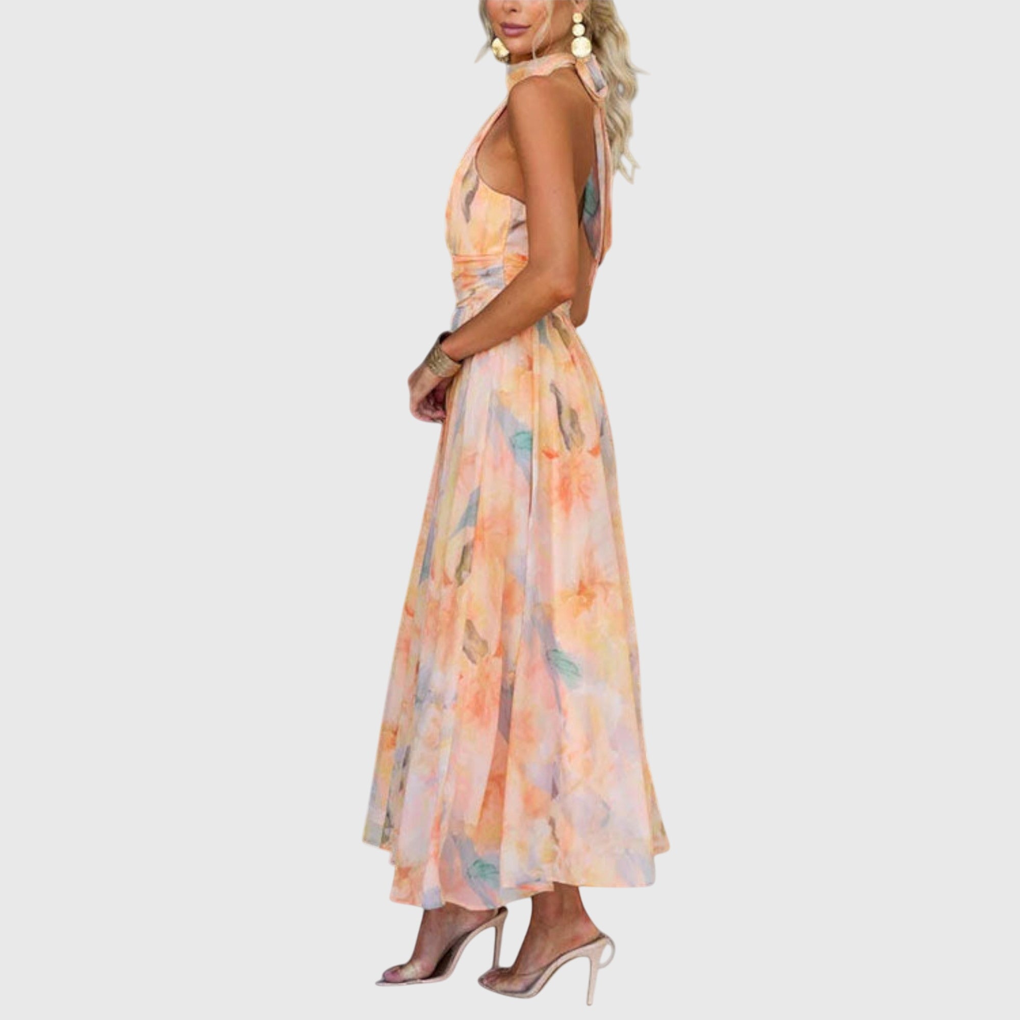 Birgitta | Halterneck Maxi Klänning