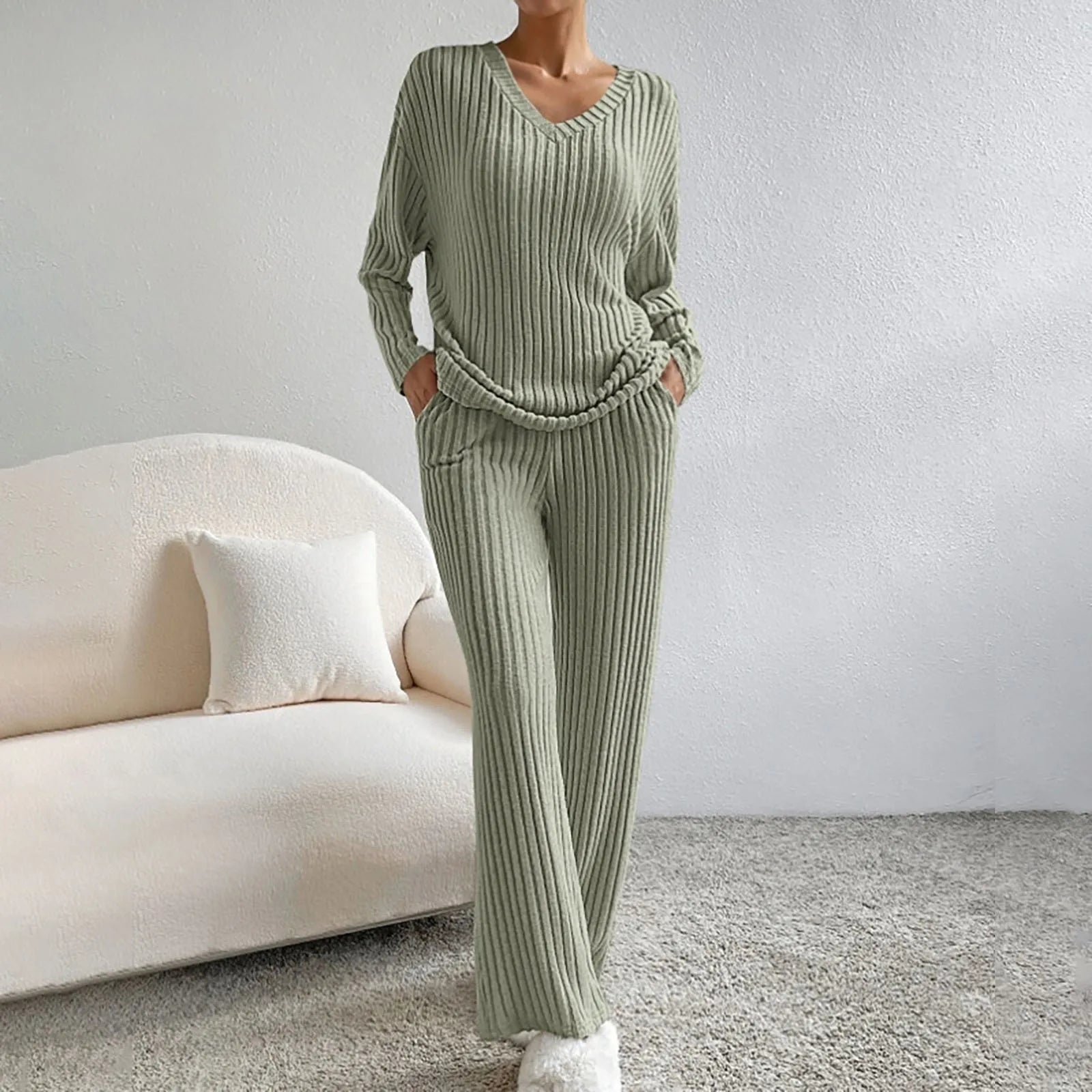 Birgitta | Mysig Stickad Lounge Set