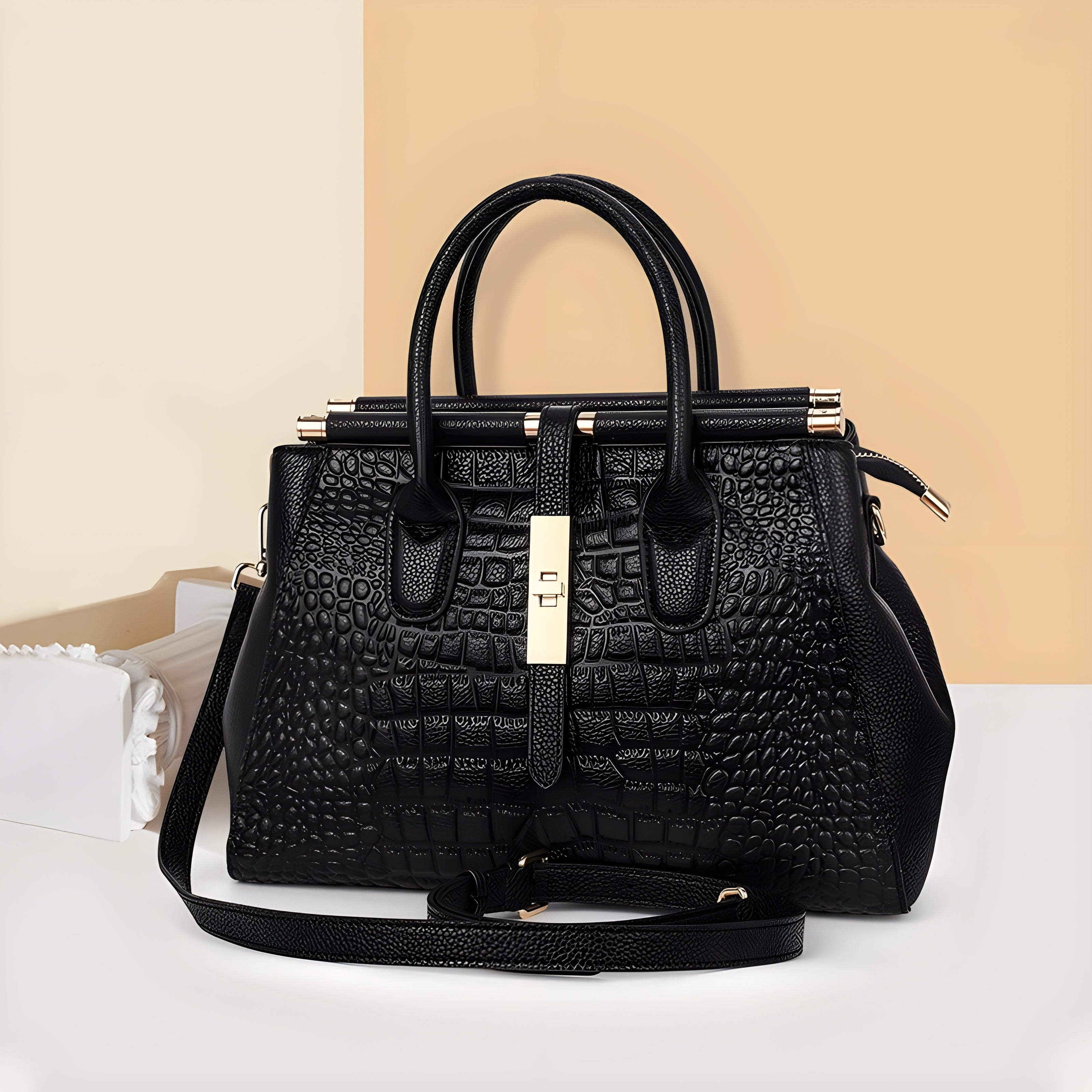 Birgitta | Elysian Croc Handväska