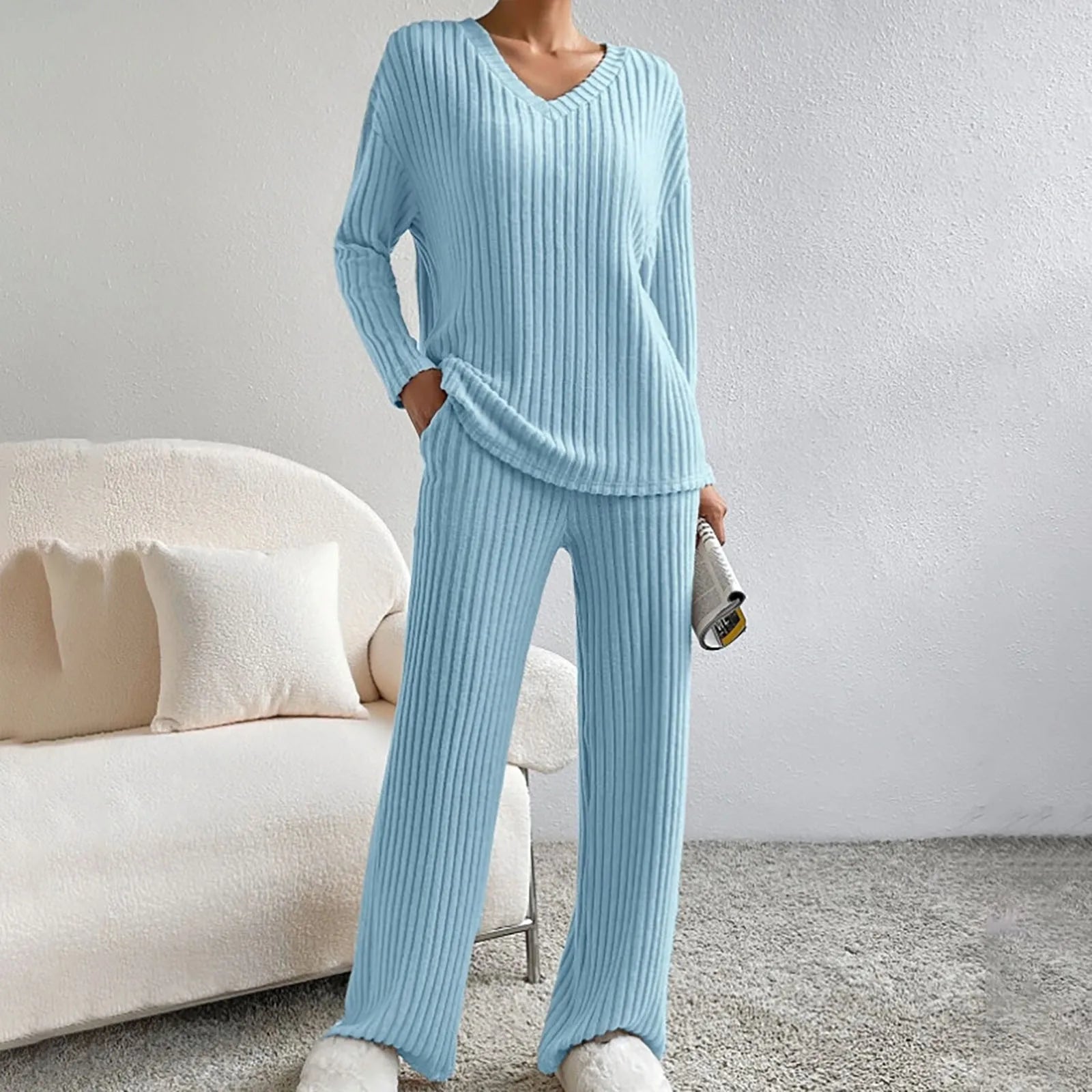 Birgitta | Mysig Stickad Lounge Set