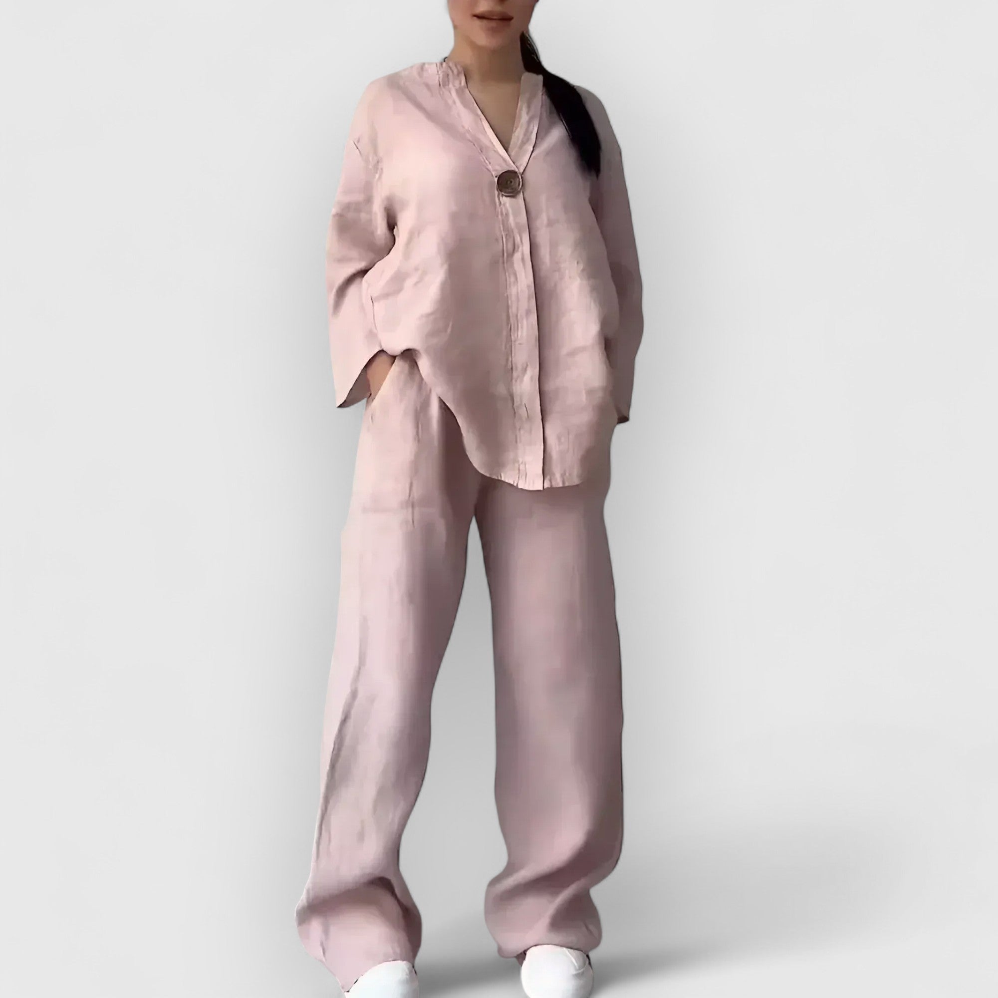 Birgitta | Margherita – Tvådelat linneset i avslappnad, elegant stil