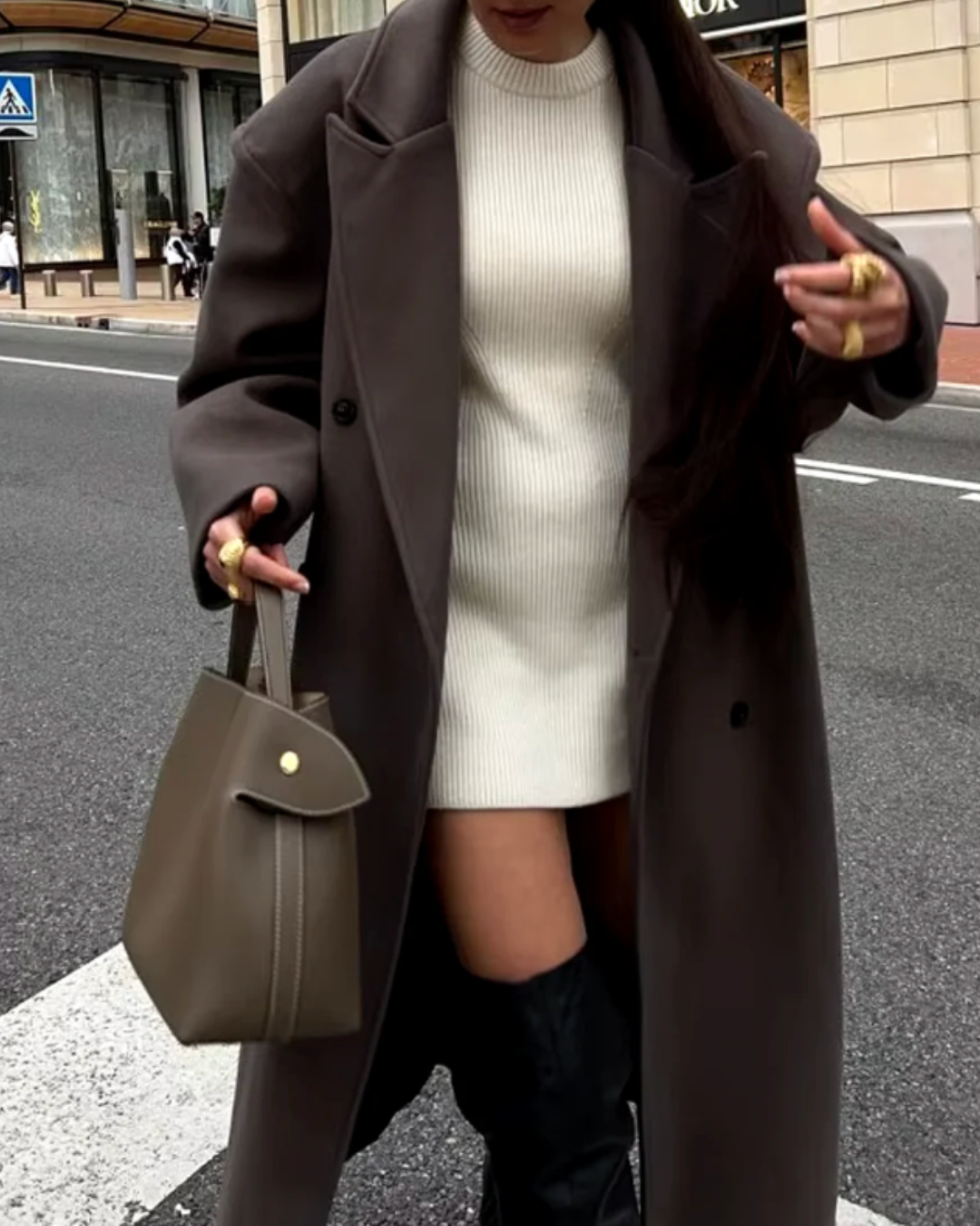 Birgitta - Oversized manteljacka