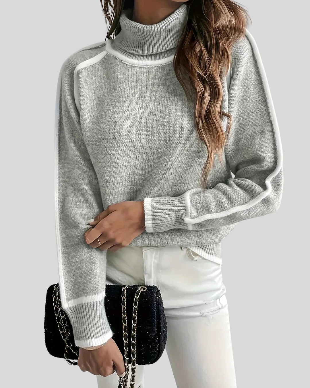 Birgitta | Mjuk Turtleneck Vintertröja