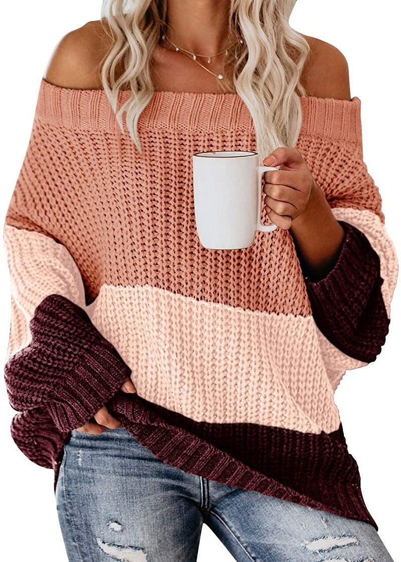 Birgitta | Off Shoulder Casual Långärmad Tröja