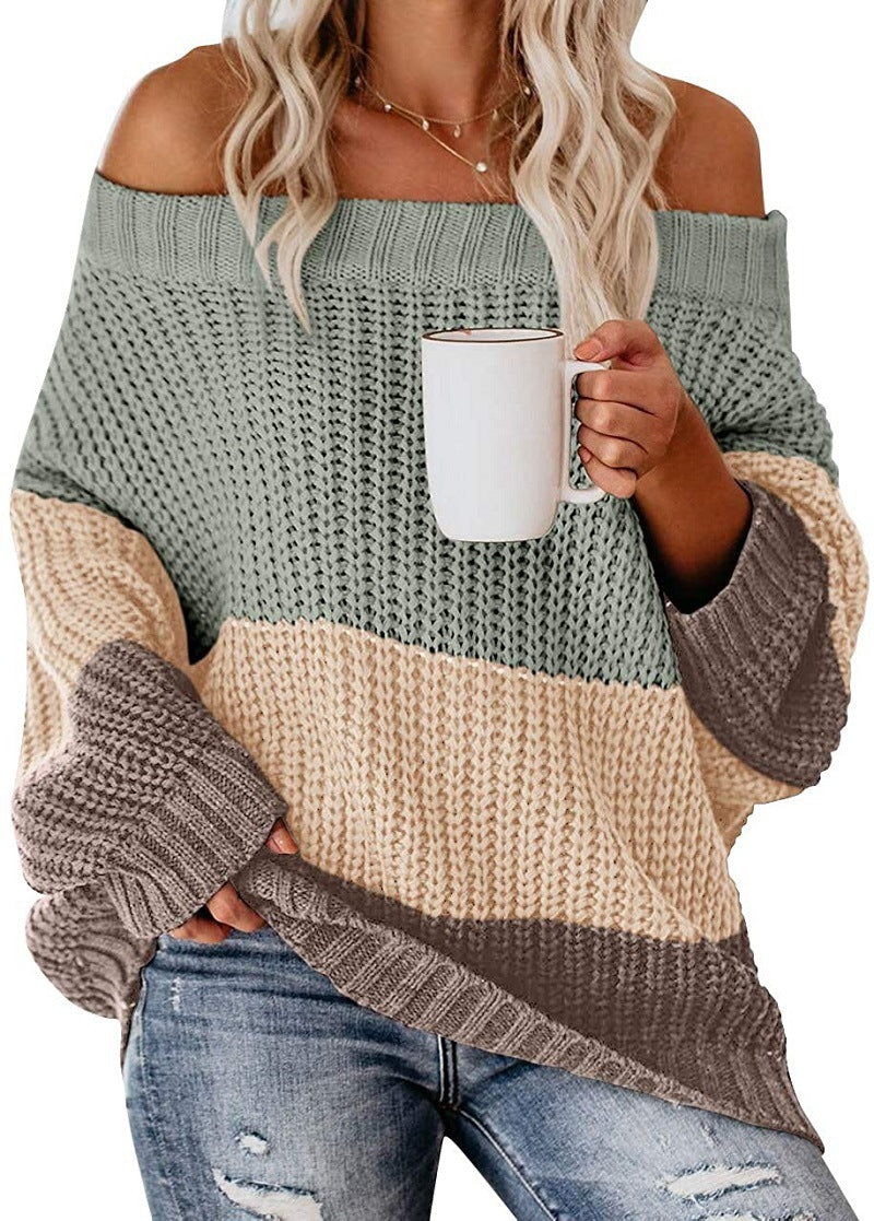 Birgitta | Off Shoulder Casual Långärmad Tröja