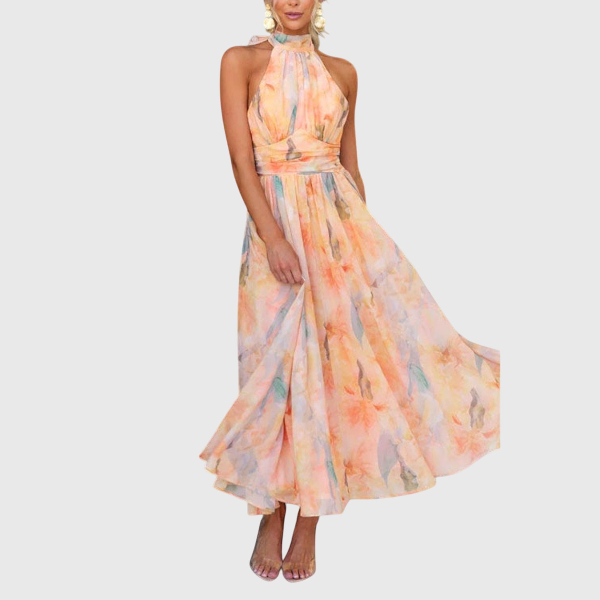 Birgitta | Halterneck Maxi Klänning