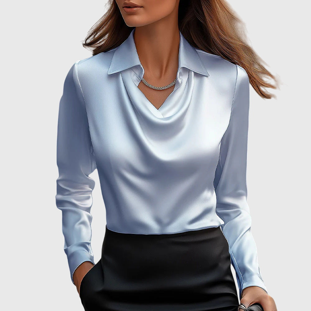 Birgitta | Elegant Blus med Blomstertryck