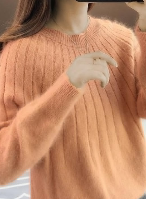 Birgitta | Fluffig stickad tröja
