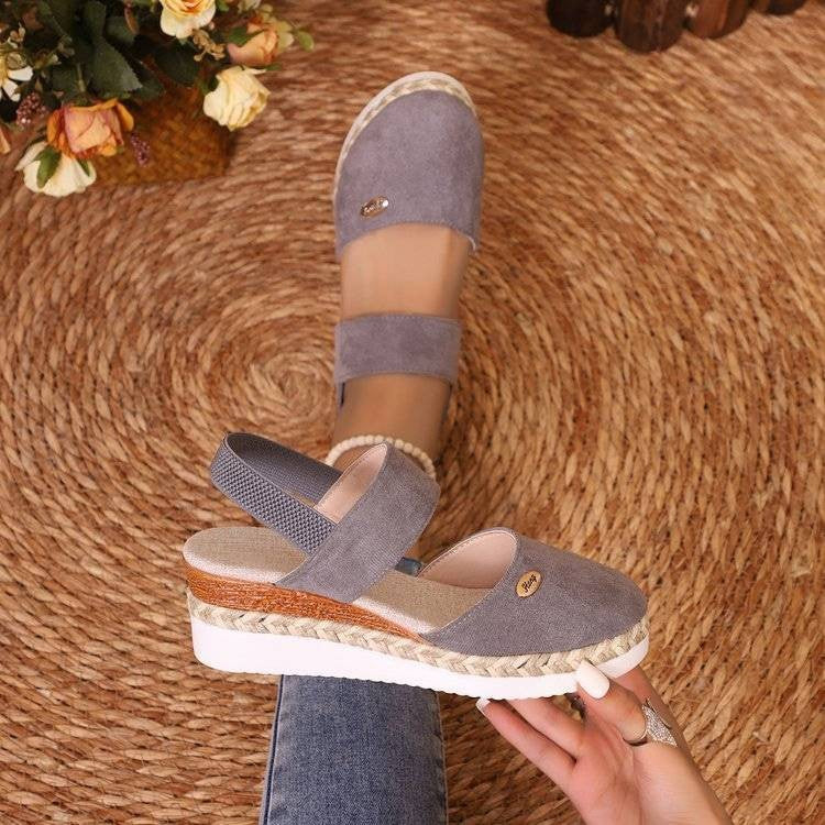 Birgitta | Ortopediska Sandaler med Platå, Ventilerande och Avslappnade