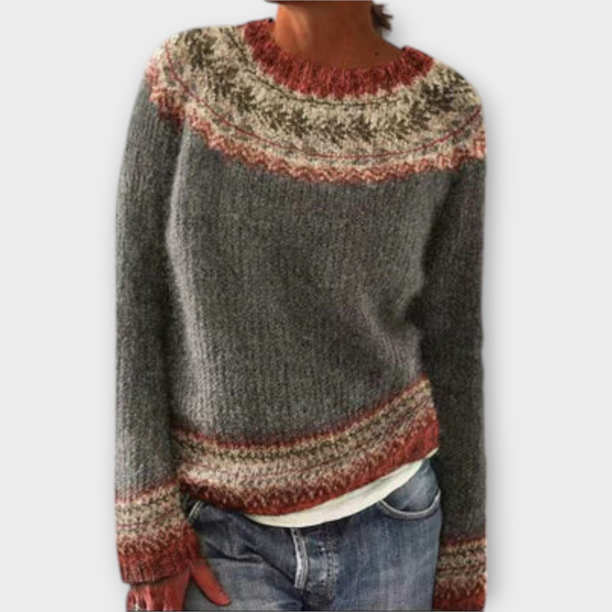 Birgitta | Vintage Stickad Tröja