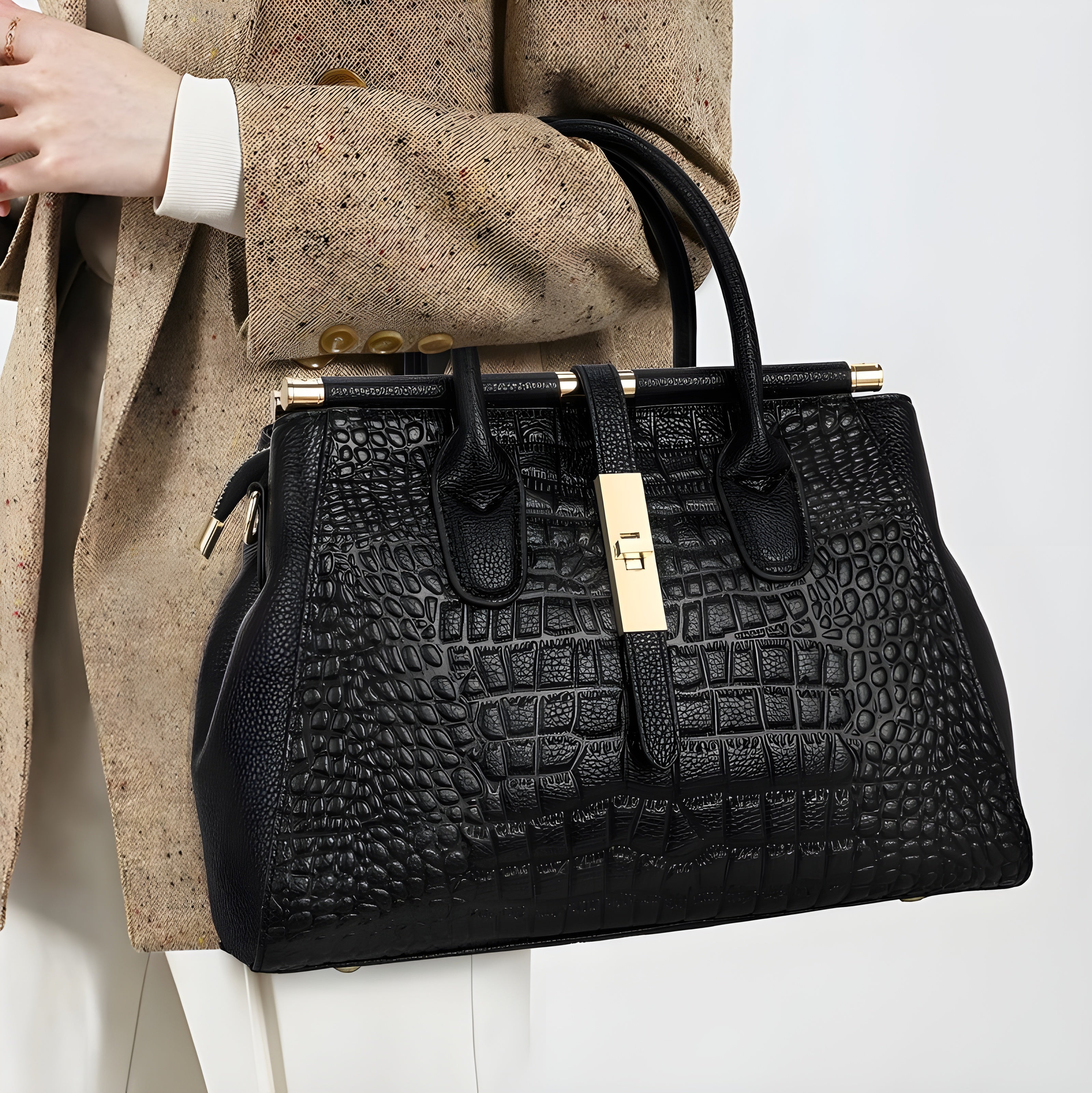 Birgitta | Elysian Croc Handväska