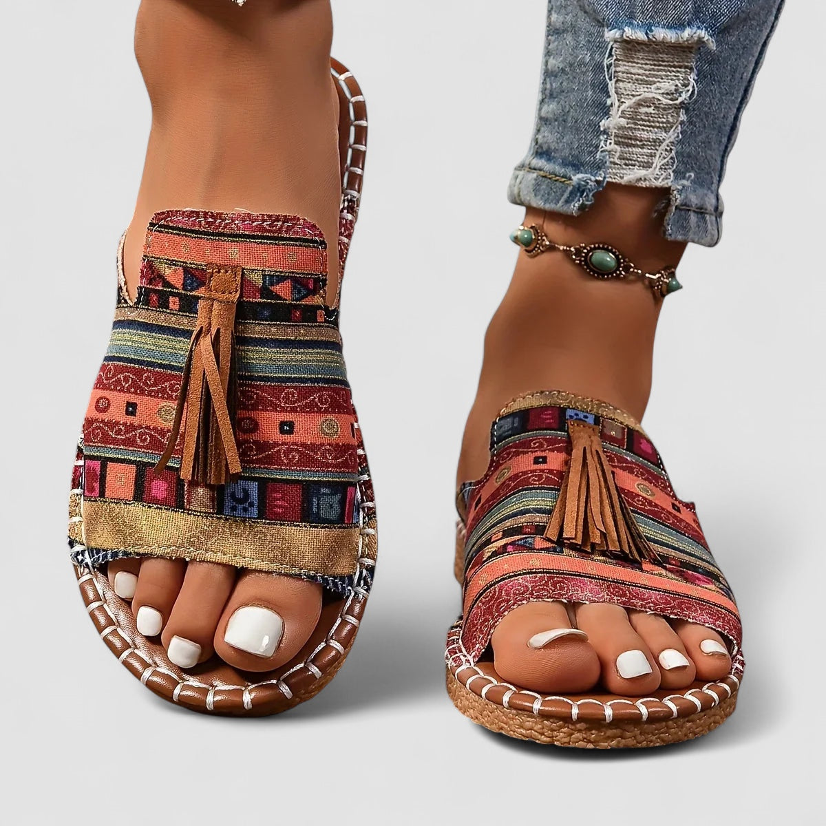 Birgitta | Bekväma och Platta Ortopediska Sandaler