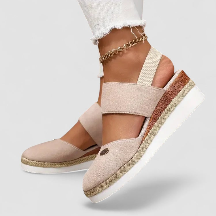 Birgitta | Ortopediska Sandaler med Platå, Ventilerande och Avslappnade
