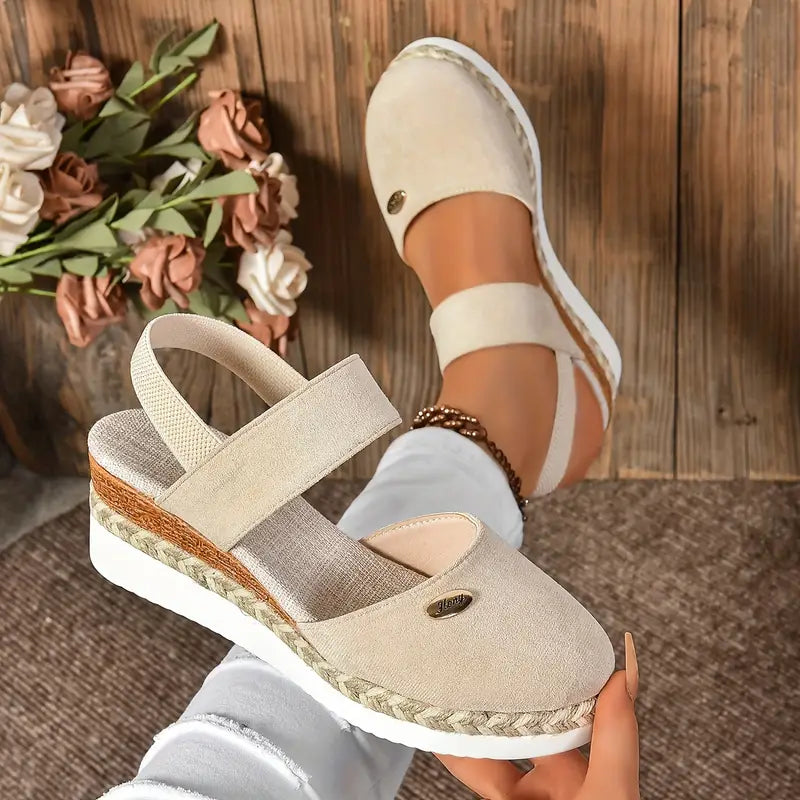 Birgitta | Ortopediska Sandaler med Platå, Ventilerande och Avslappnade