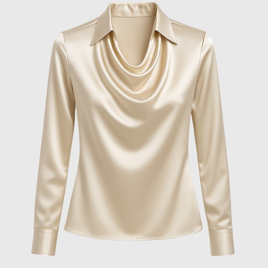 Birgitta | Elegant Blus med Blomstertryck