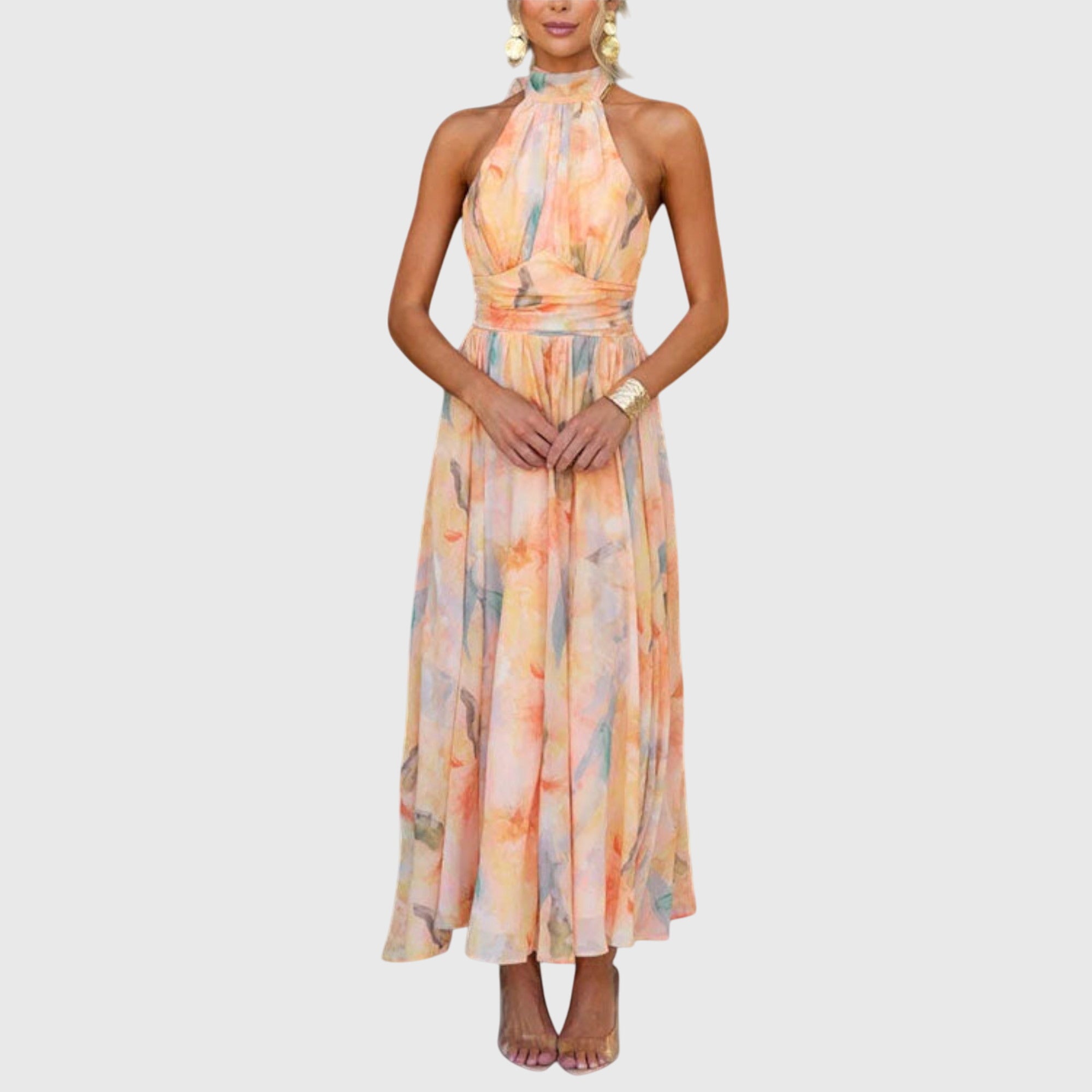 Birgitta | Halterneck Maxi Klänning