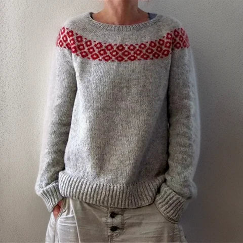Birgitta | Avslappnad Passform Tröja med Mjuk Komfort