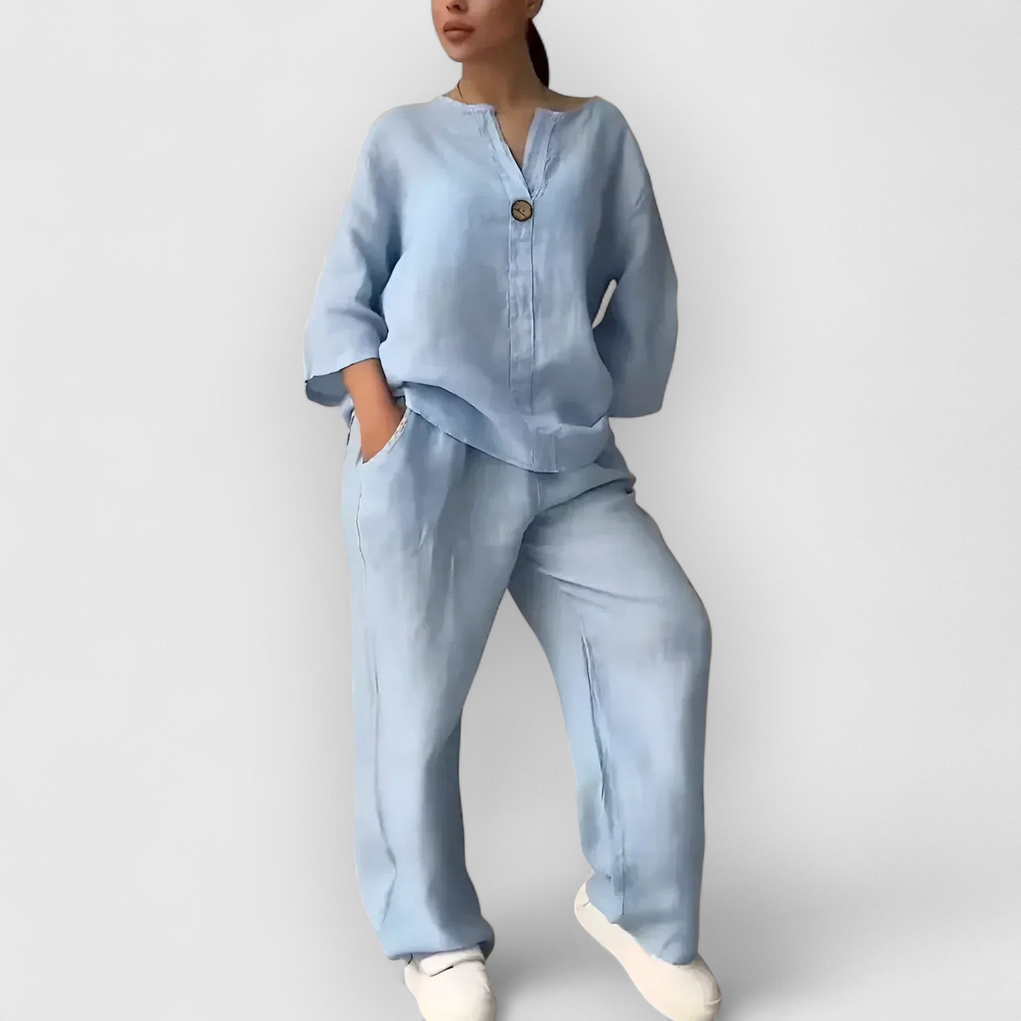 Birgitta | Margherita – Tvådelat linneset i avslappnad, elegant stil
