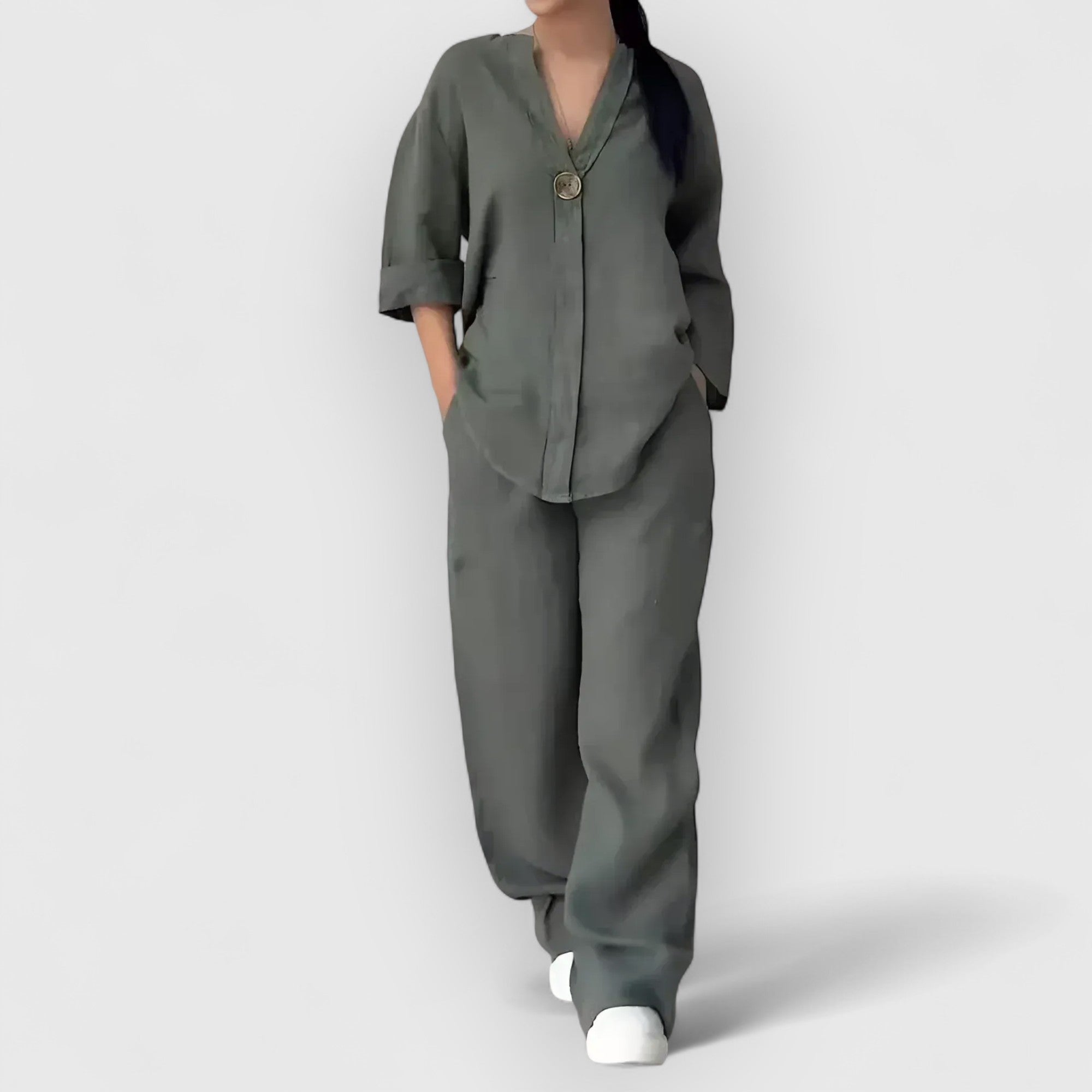 Birgitta | Margherita – Tvådelat linneset i avslappnad, elegant stil