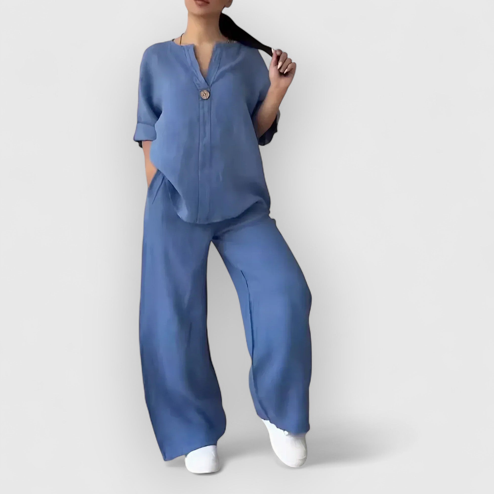 Birgitta | Margherita – Tvådelat linneset i avslappnad, elegant stil